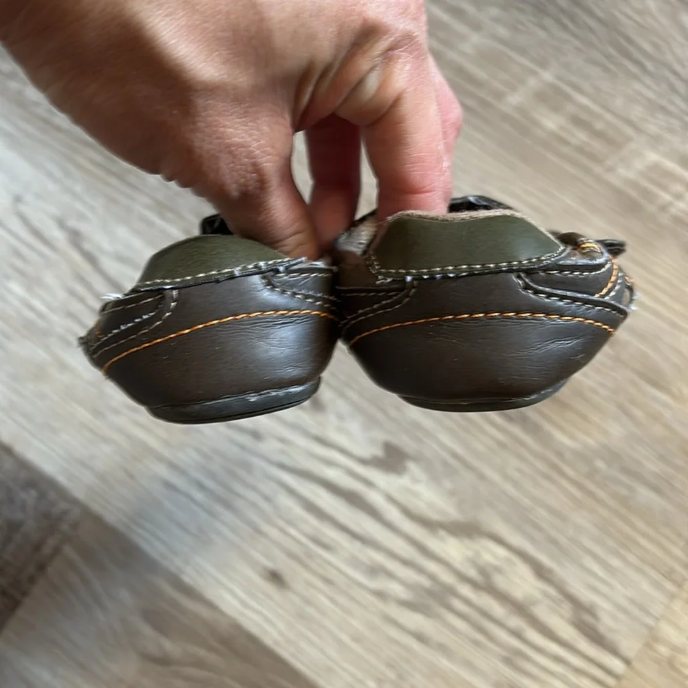 Nonmarking Baby Brown and Orange Shoes